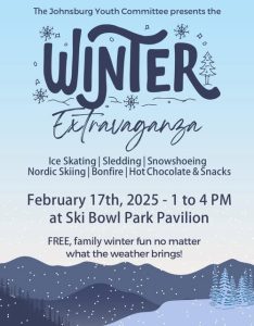 Join the Johnsburg Youth Committee on President’s Day- February 17th for some winter fun at Ski Bowl Park!